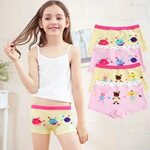 Girls' underwear cotton children's flat corners, big childre